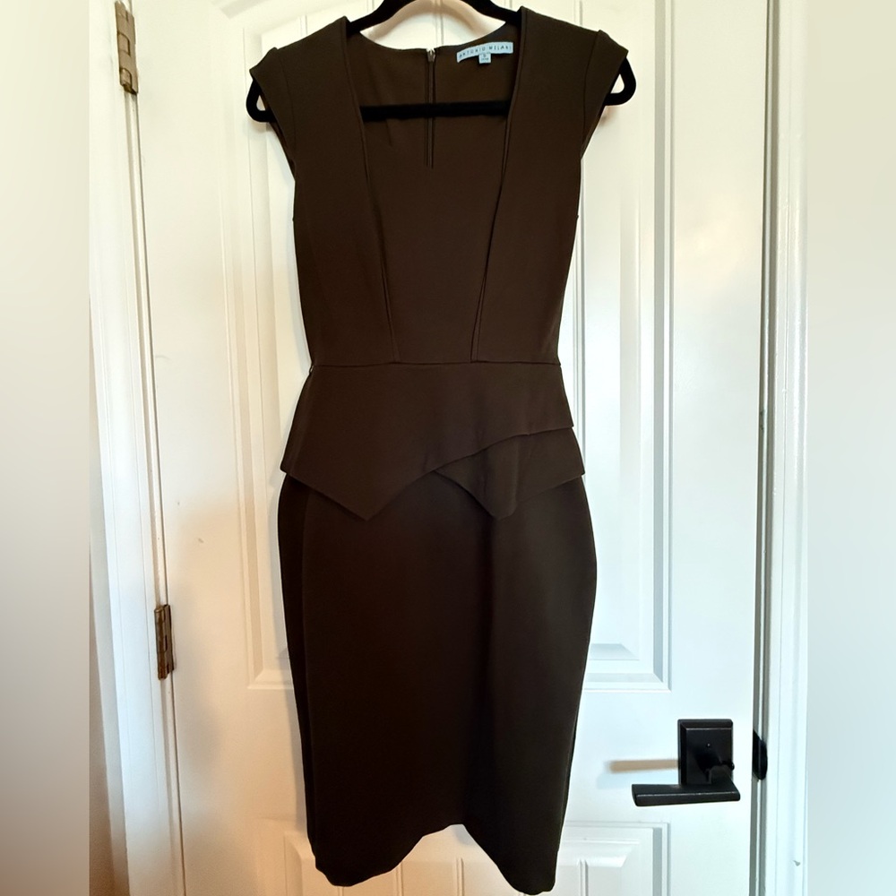 EUC ANTONIO MELANI Dark Green Midi Dress